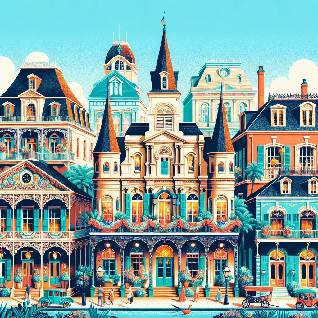 Quais são os museus e edifícios históricos mais belos na Louisiana?