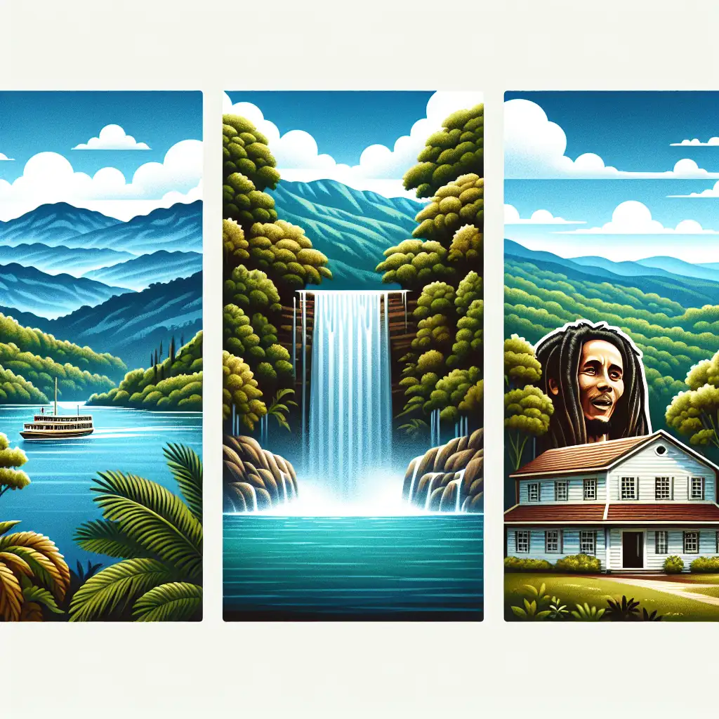 Quais são as 3 principais atrações turísticas da Jamaica?