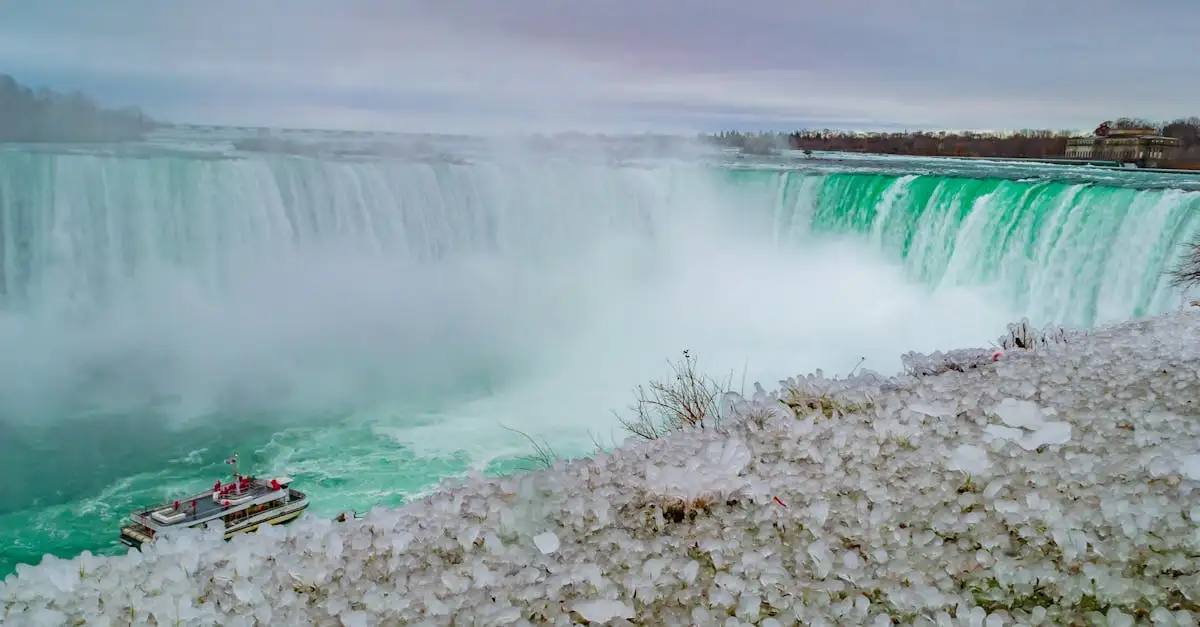 Qual rio forma as impressionantes cataratas do Niágara?