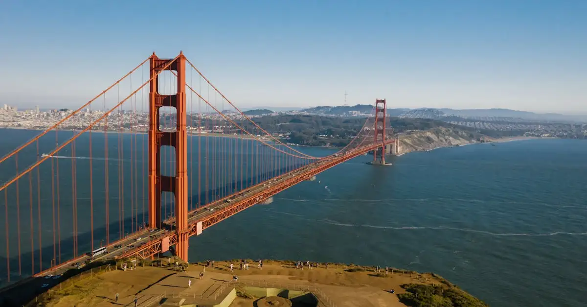 Qual é o nome da icônica ponte de São Francisco?