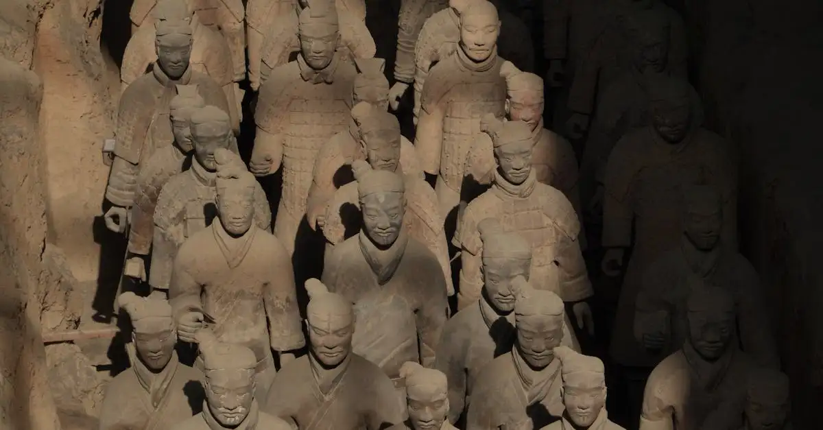 Qual dinastia criou o famoso exército de terracota?