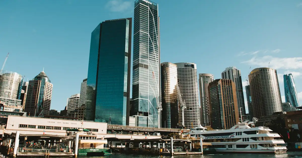 Qual é a cidade que é o centro financeiro da Austrália?