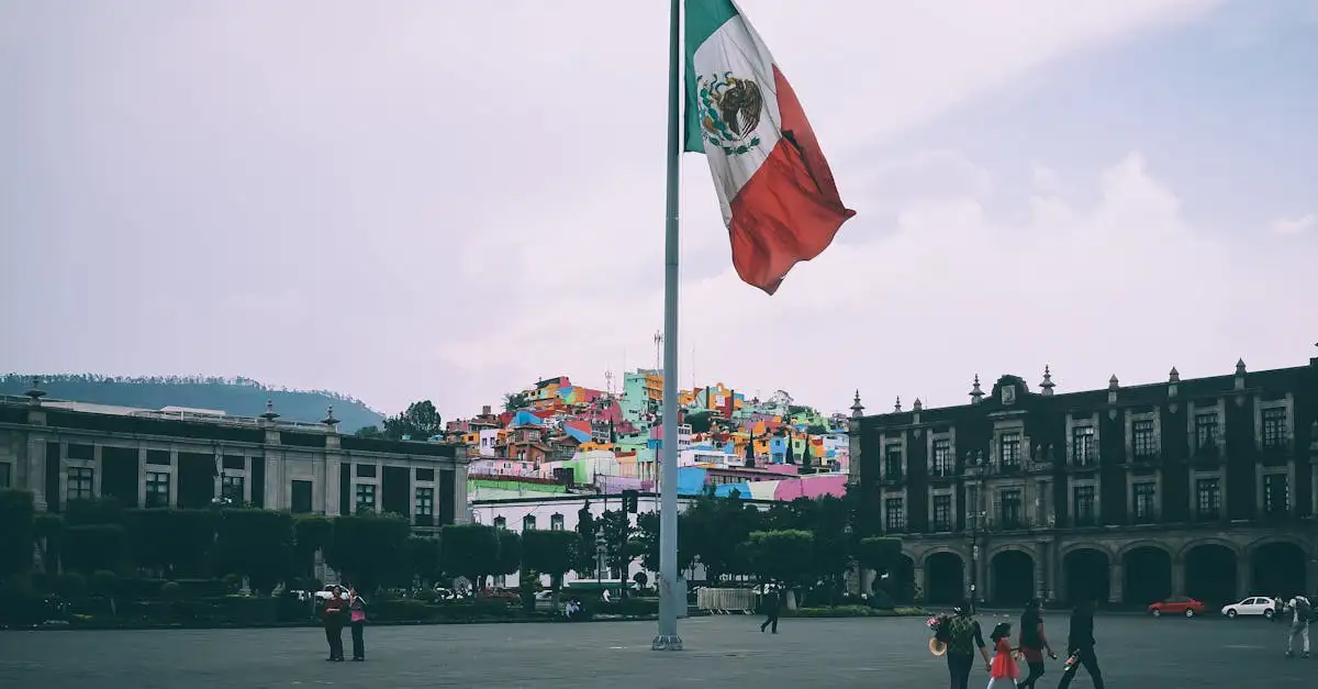 O que a bandeira mexicana representa sobre Tenochtitlán?