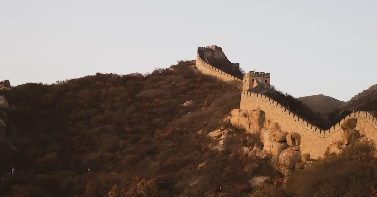 Qual parte do Muro Chinês é uma das sete maravilhas?