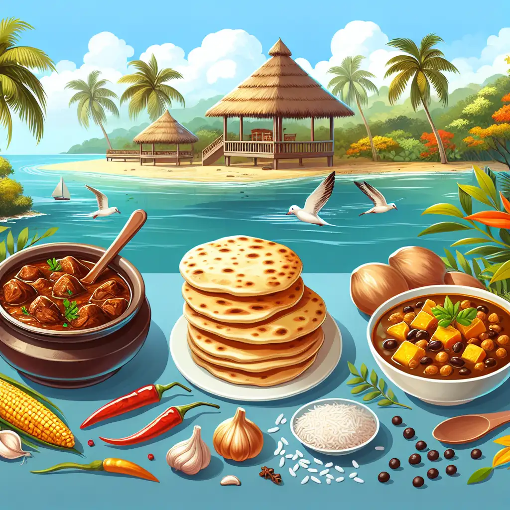 Quais são as 3 especialidades culinárias da Guiana?