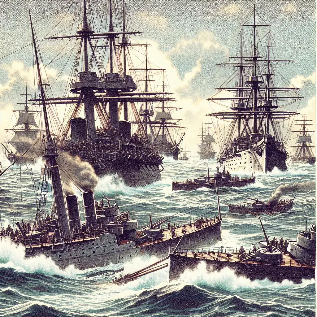 Qual foi o resultado da Batalha de Tsushima em 1905?