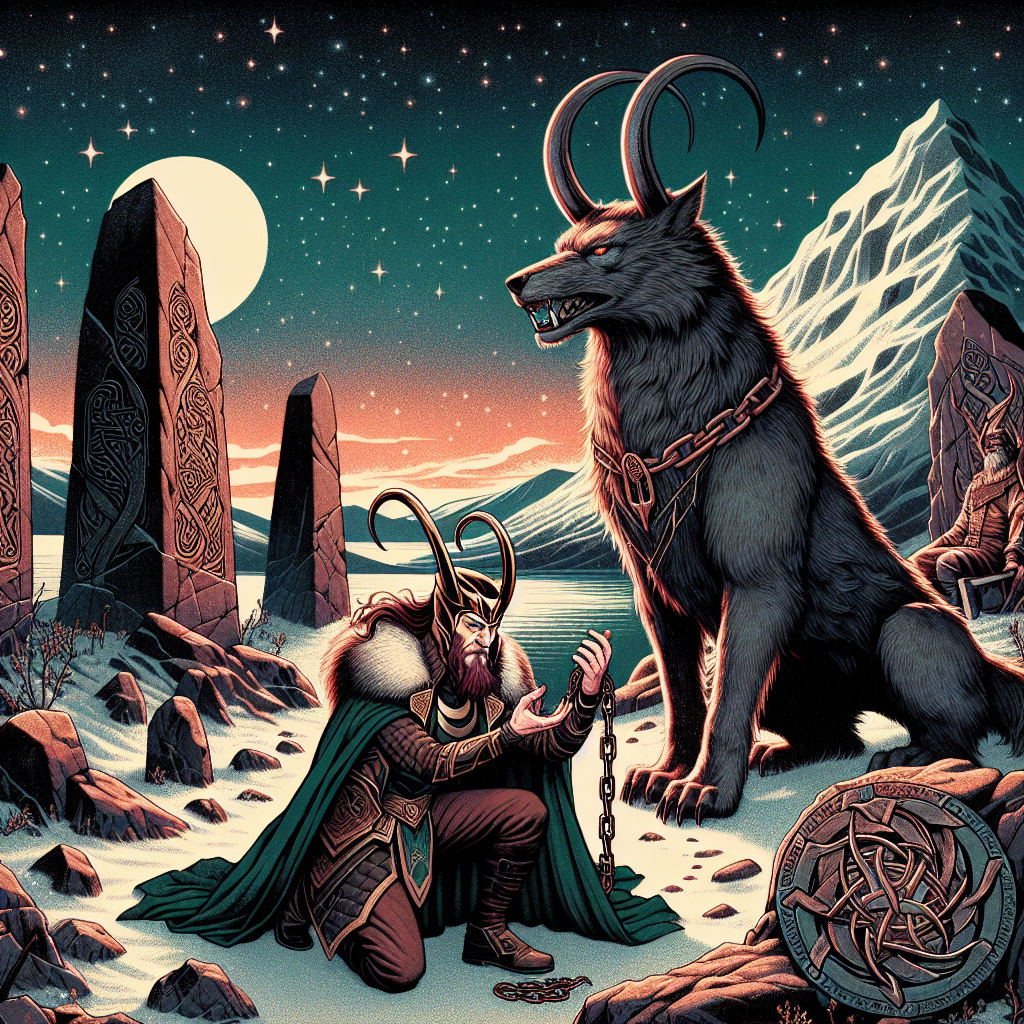 O que a mitologia diz sobre Loki e Fenrir?
