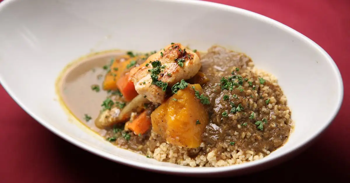 Quais vegetais combinam melhor com frango curry?