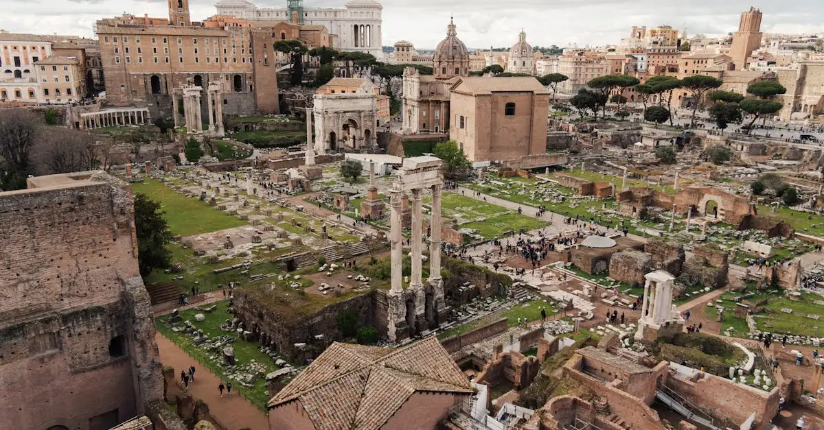 Qual a importância histórica do Fórum Romano na Antiguidade?